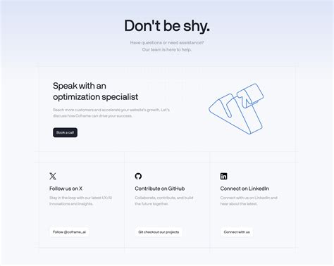 Exploring the About or Contact Section