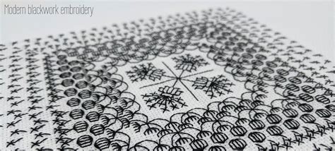 Exploring the Allure of Modern Blackwork Embroidery