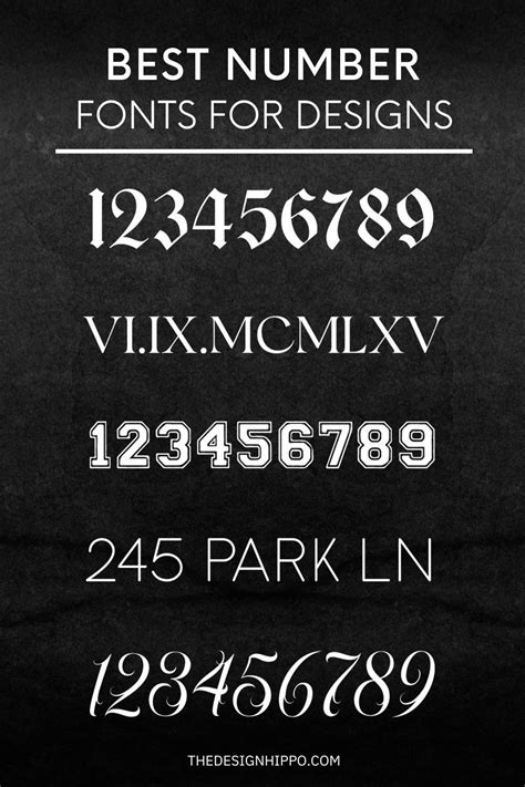 Exploring the Best Number Font Style Names: A Deep Dive