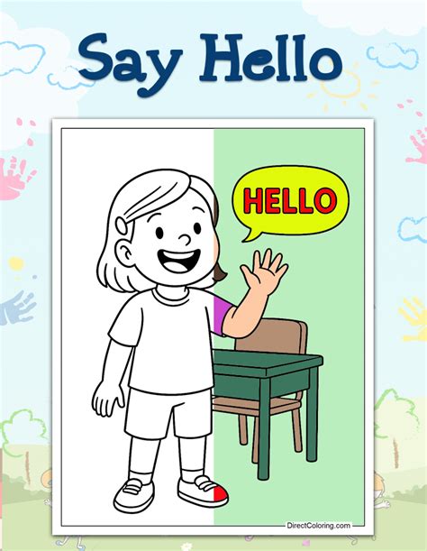 Exploring the World of Hello Coloring Pages