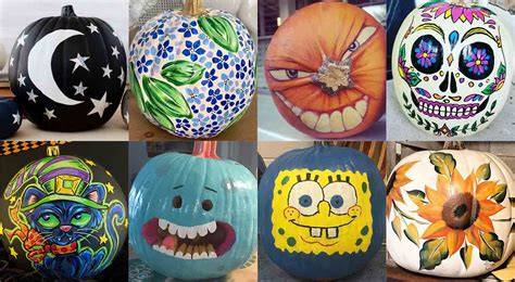 Exploring the World of Painted Pumpkin Faces Designs