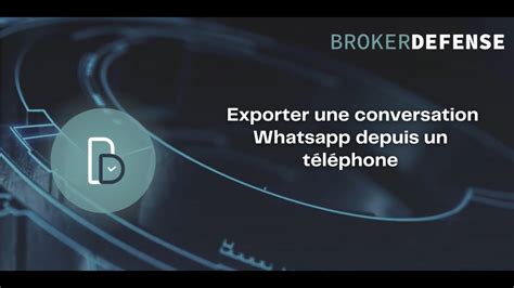 Exporter conversation WhatsApp