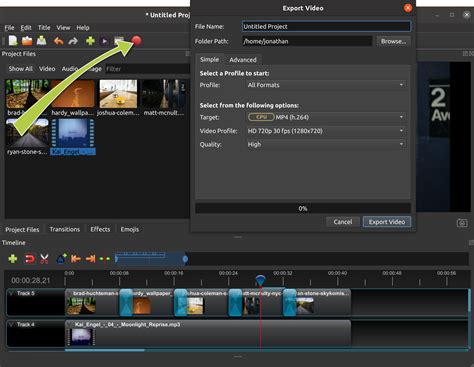 Exporting Your Project in OpenShot Video Editor