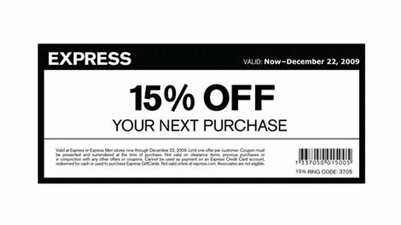 Express Coupon Code December 2024
