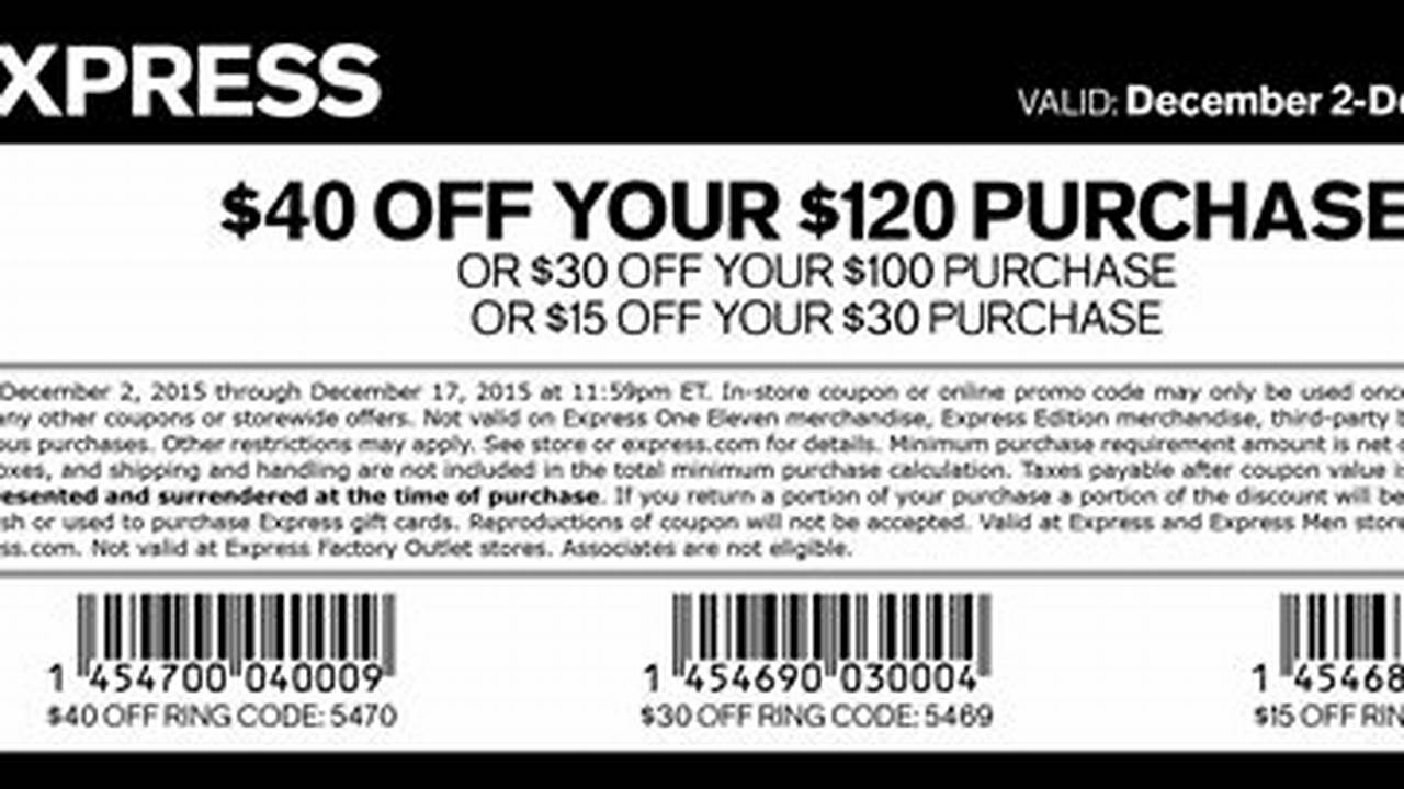 Express Coupon Code November 2024