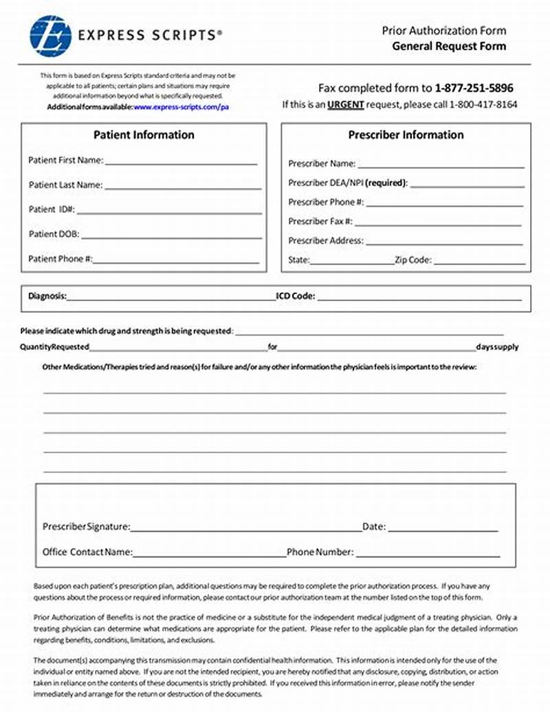 Express Scripts Part D Prior Authorization Form