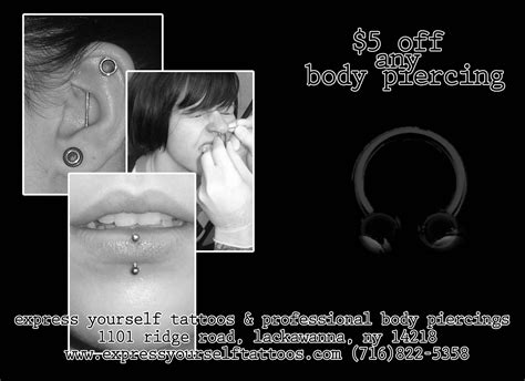 Express Yourself Tattoos  Body Piercing