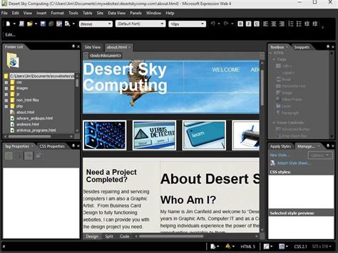 Expression Web Templates