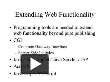 Extending