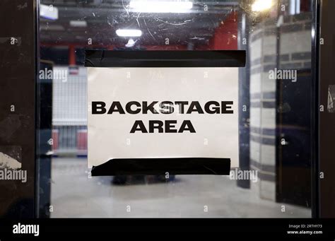 Extensive backstage area