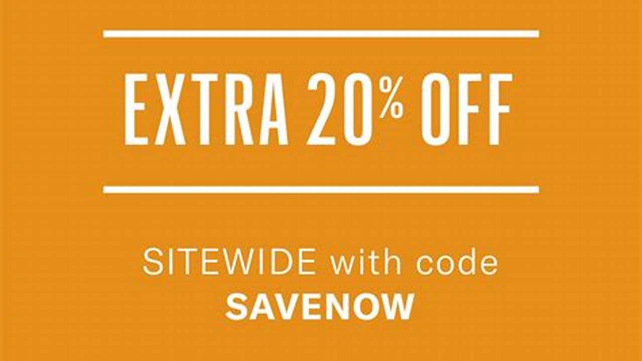 Extra 20% Off Sitewide With Code., Images
