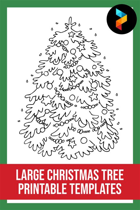 Extra Large Christmas Tree Template