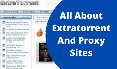 ExtraTorrents Proxy 2021 (FREE) 25 Updated Mirror Sites List