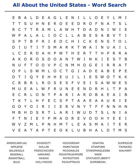 Extremely Hard Word Search Printable