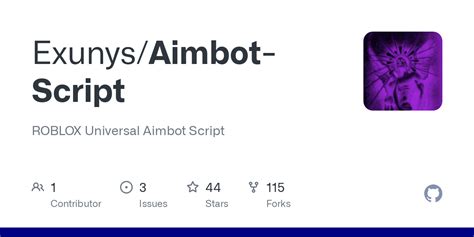 Exunys/Aimbot-Script: ROBLOX Universal Aimbot Script - GitHub