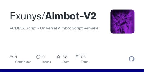 Exunys/Aimbot-V2: ROBLOX Script - Universal Aimbot  - GitHub