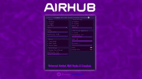 Exunys/AirHub: ROBLOX Universal Aimbot, Wall Hack  - GitHub