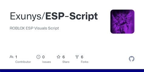 Exunys/ESP-Script: ROBLOX ESP Visuals Script - GitHub