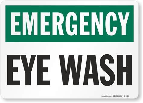 Eye Wash Station Sign Printable