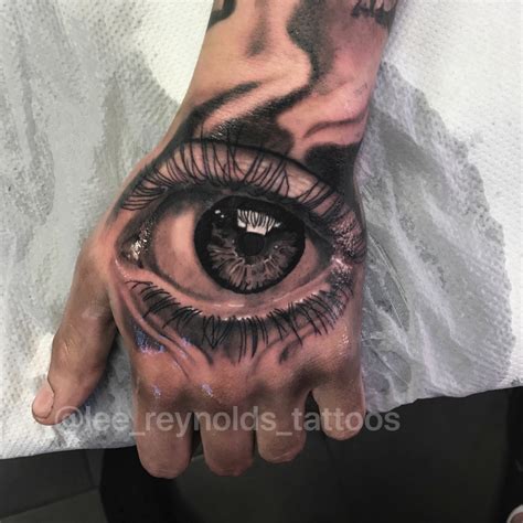Eyeball Hand Tattoo