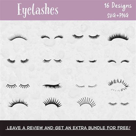 Download Eyelash Eye Bundle Files For Crafts