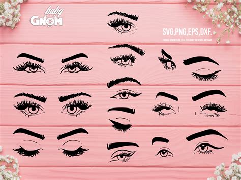 Download Eyelash Eye Bundle Printable