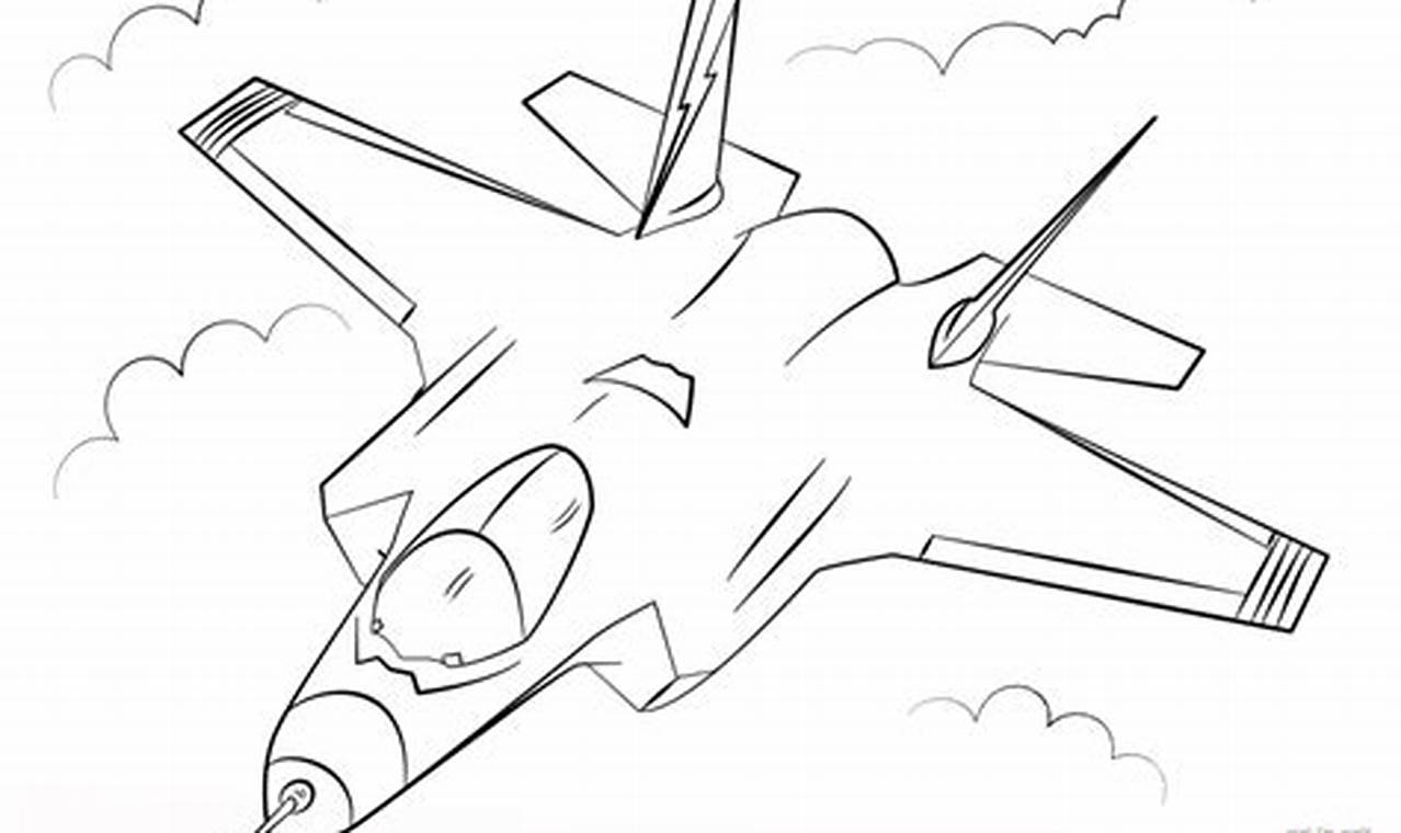 F 35 Fighter Jet Coloring Pages