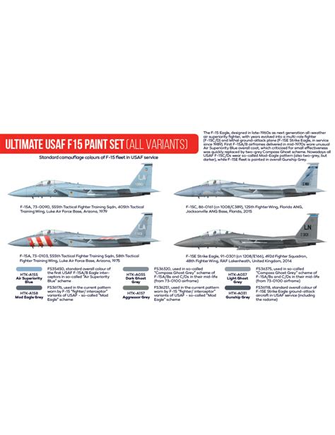 F 15 Paint Colors