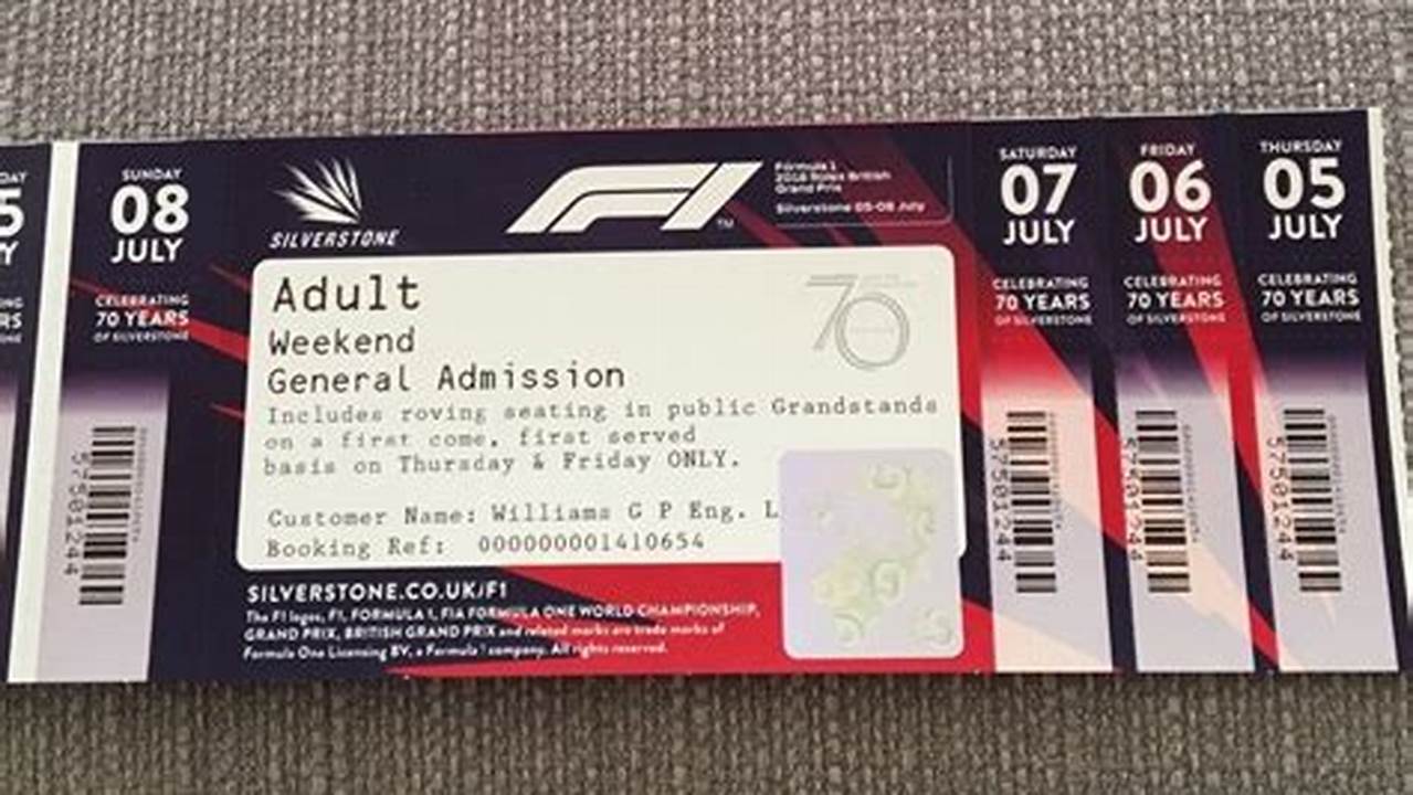 F1 Tickets For 2024