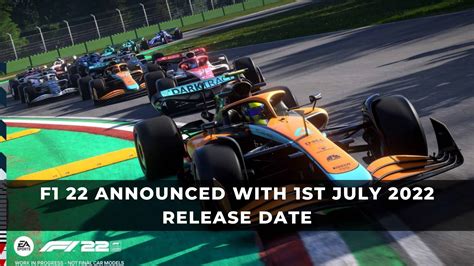 F1 2022 release date