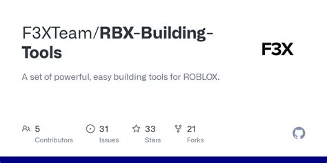 F3XTeam/RBX-Building-Tools: A set of powerful, easy  - GitHub