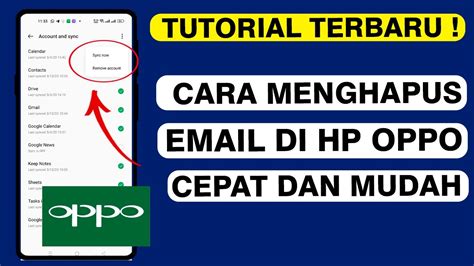 FAQ Hapus Email di HP Oppo