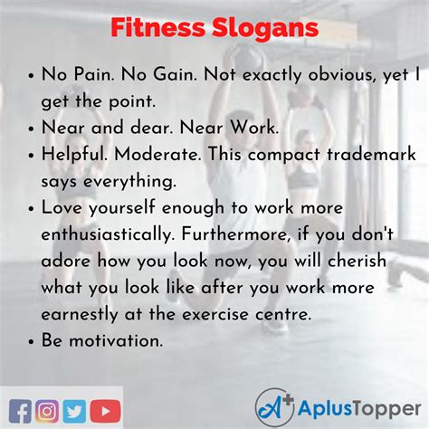FAQ on Fitness Slogans