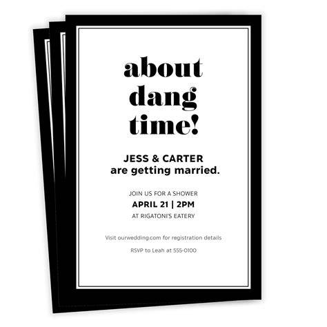 FAQs: Funny Wedding Shower Invitations