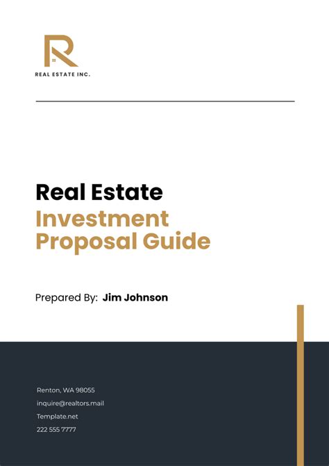 FREE 19+ Sample Real Estate Proposal Templates in Google Docs | MS Word | Pages | PDF
