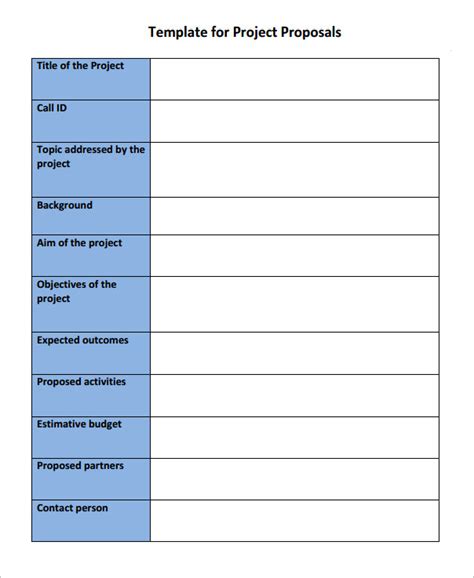 FREE 22+ Sample Project Proposal Templates in Google Docs | MS Word