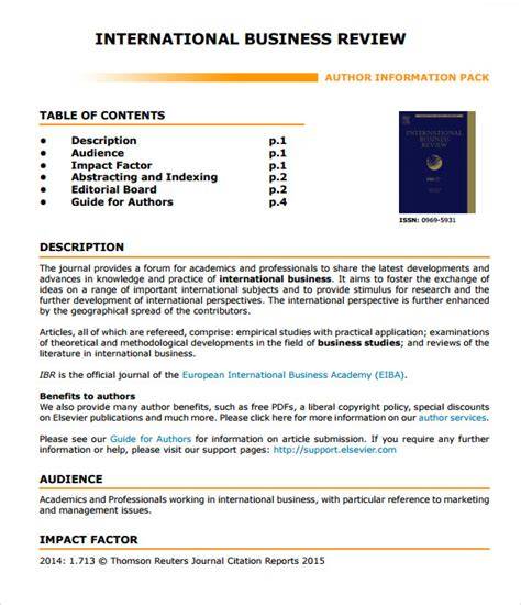 FREE 7+ Sample Business Review Templates in PDF