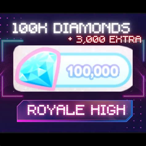 FREE DIAMONDS on Roblox Royale High! 100k DIAMONDS in 10 