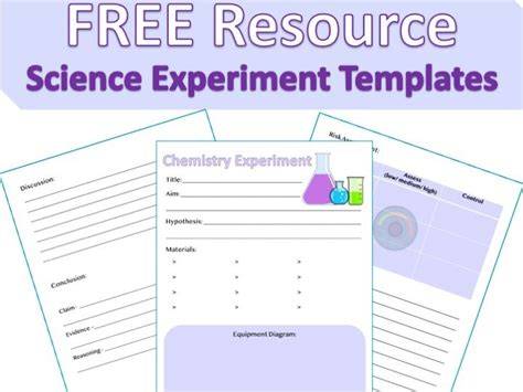 FREE Science Experiment Report Templates | Teaching Resources