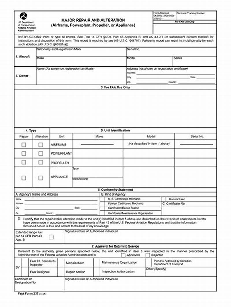 Faa 337 Form Example