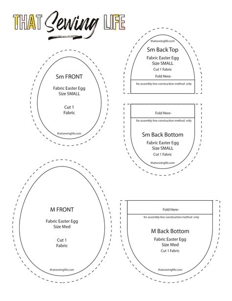 Fabric Easter Egg Pattern
