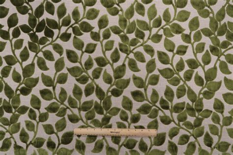 Fabric With Leaves