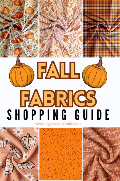 Fabrics and Colors for Fall