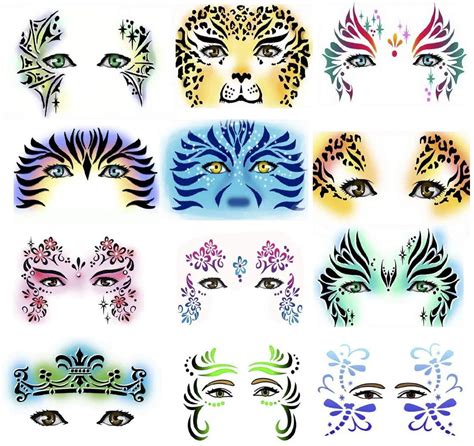Face Painting Templates Stencils