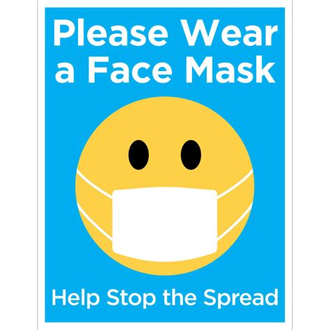 Face Mask Sign Printable