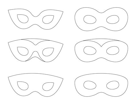 Face Masks Templates Printable
