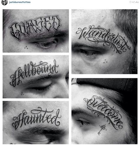 Face Name Tattoo