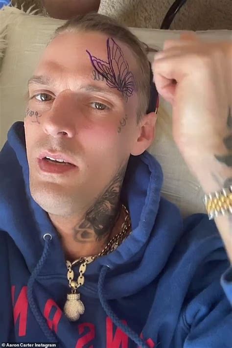 Face Tattoos Aaron Carter