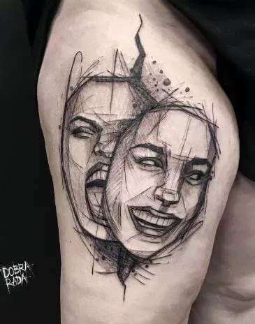 Face Tattoos On Leg