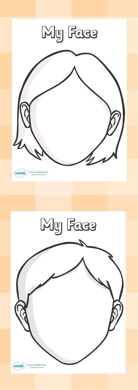 Face Template For Preschool